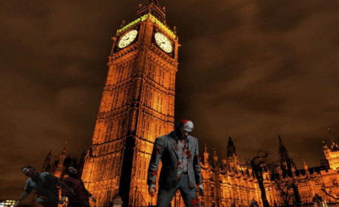 Начало зомби-апокалипсиса в Лондоне