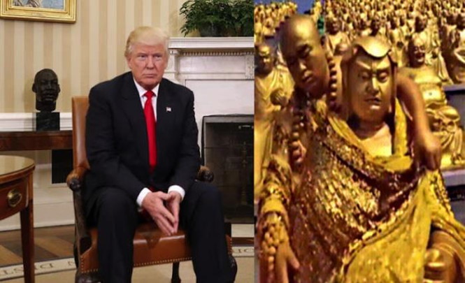 Золотая кукла-двойник Трампа найдена в Таиланде