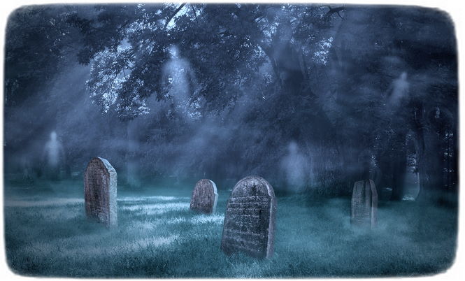 призраки на кладбище