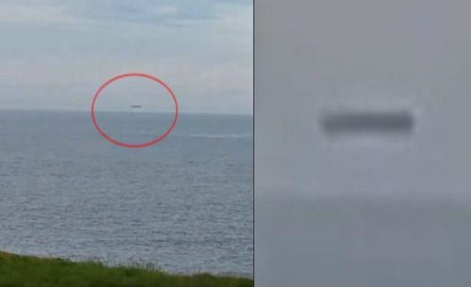 Цилиндрический НЛО пролетел у берегов Уэльса