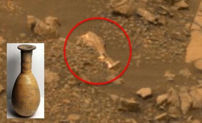 Древнюю бутылку нашли на Марсе