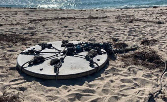 Странный диск нашли на пляже Палм-Бич 