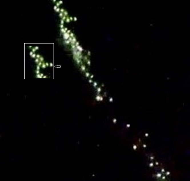 Флот НЛО в околоземном пространстве снимки с МКС