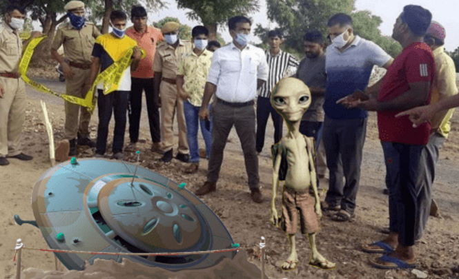Фрагмент НЛО упал в Индии