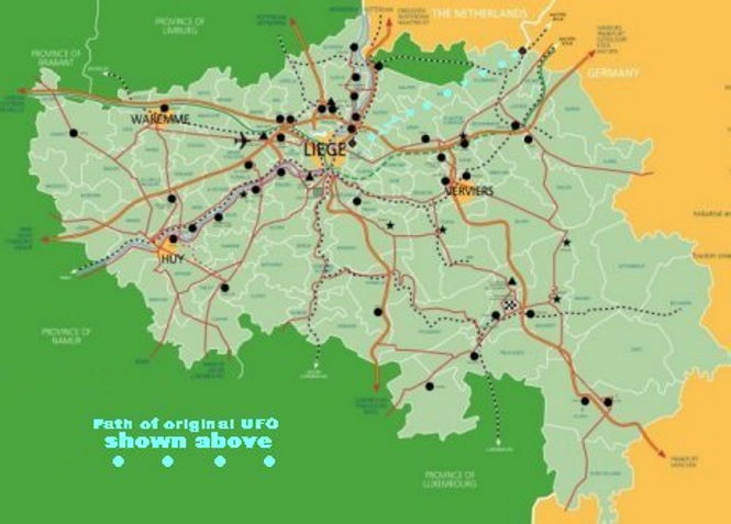 "Бельгийский инцидент нашествия НЛО" в 1989-1990 годах