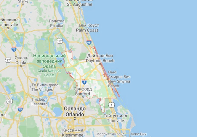 У побережья американского штата Флорида группа НЛО атаковала большой черный НЛО