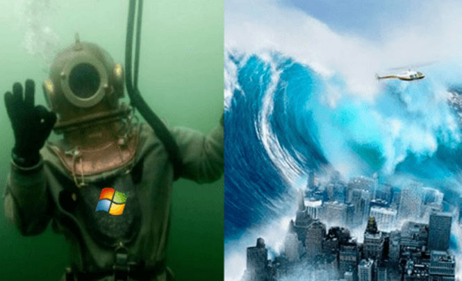 Майкрософт готовится к мировому цунами?