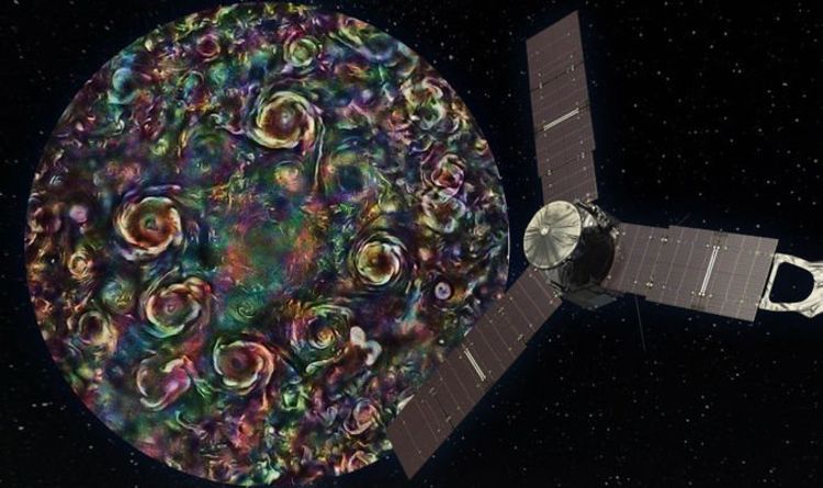 Новости НАСА: космический аппарат Juno сделал «экстремальное» изображение циклонов на