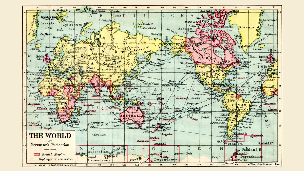 Карта мира в 1930 году