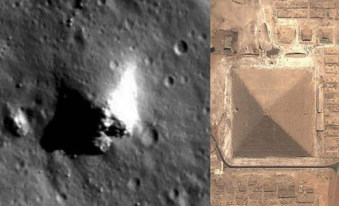 Древнюю пирамиду нашли на Луне