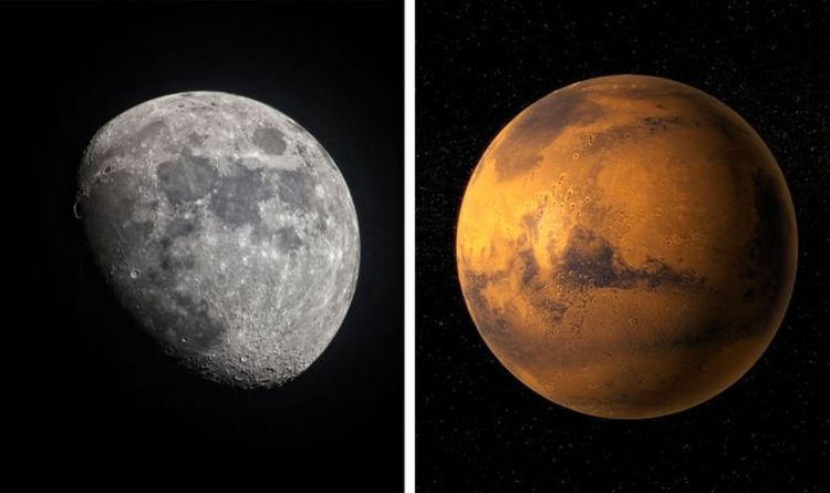 Соединение Луны и Марса: как увидеть вместе Марс и Луну 