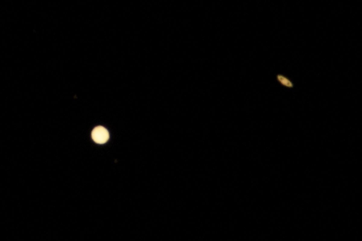 Юпитер и Сатурн 21.12.2020