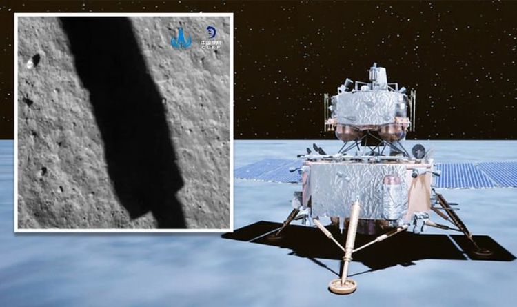Фотографии высадки на Луну в Китае: см. Первые изображения Chang'e 5 с поверхности Луны