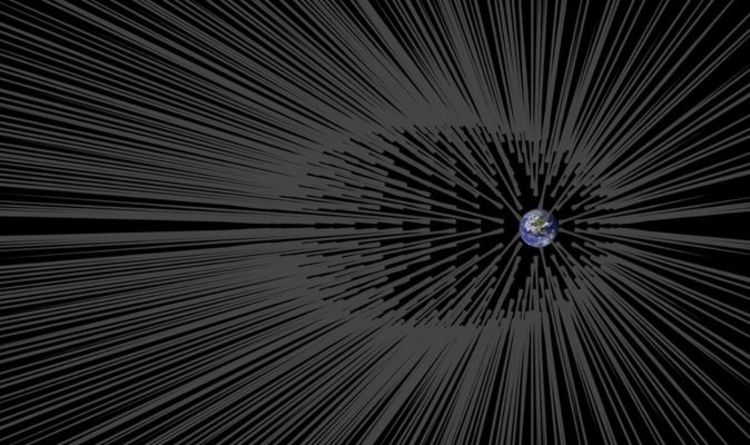 На снимках НАСА показаны загадочные «волосы» темной материи, прорастающие с Земли