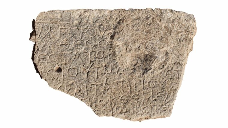 В Израиле обнаружена 1500-летняя надпись "Христос, рожденный Марией"