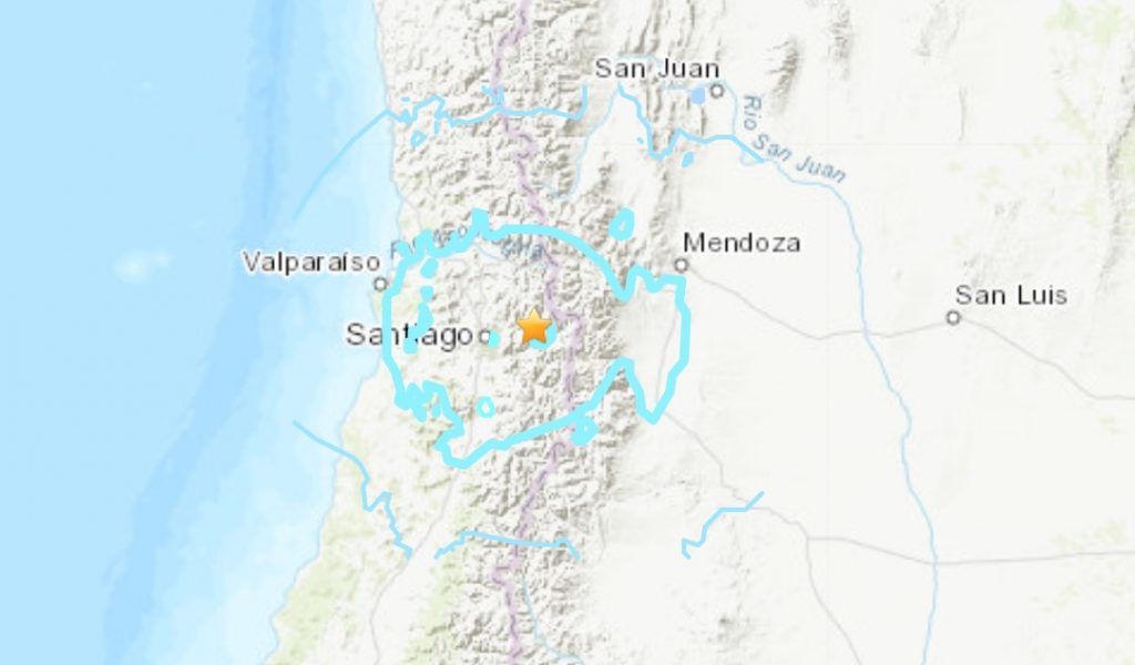 Землетрясение магнитудой 5,8 балла произошло в Чили 23 января