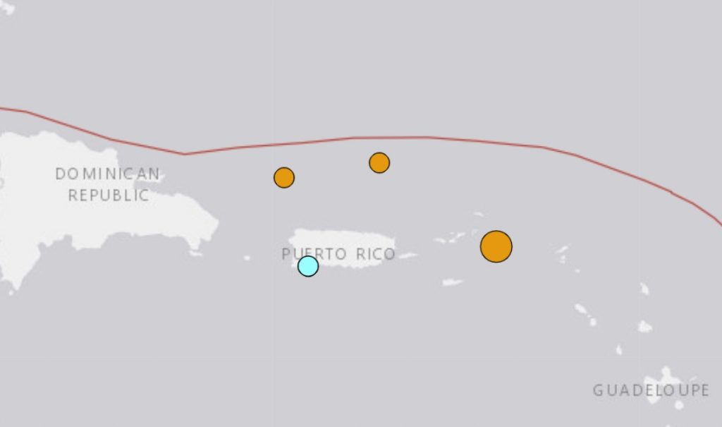 землетрясения карибский бассейн январь 2021