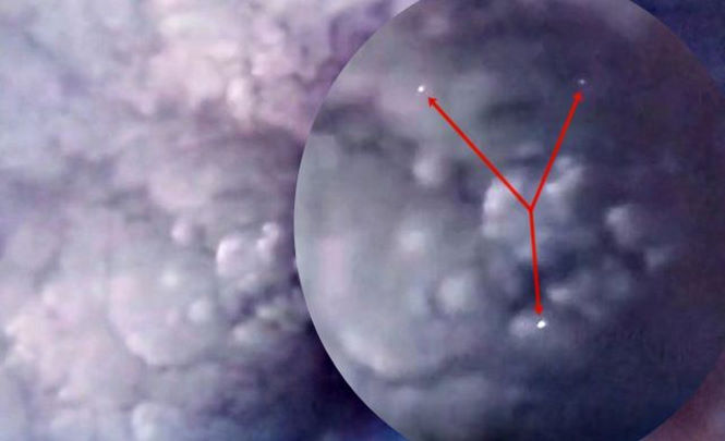 Во время прямой трансляции камера МКС запечатлела эскадрилью НЛО