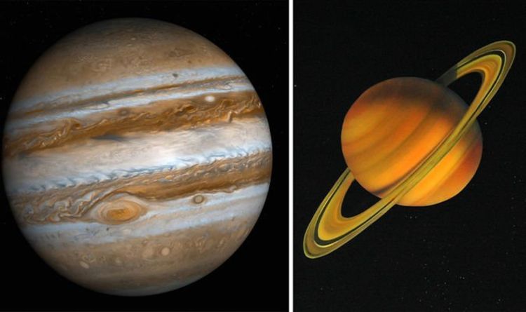 Сатурн и Юпитер в соединении - спутниковые снимки НАСА показывают, где сейчас находятся газовые гиганты 
