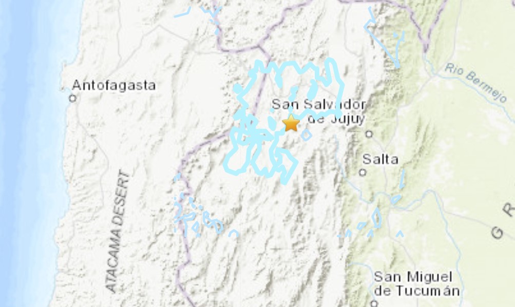 Сильное землетрясение M6.0 произойдет в Аргентине 10 января 2021 года, сильное землетрясение M6.0 произойдет в Аргентине 10 января 2021 года.