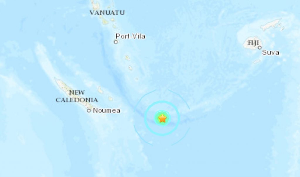 Землетрясение M6.1 Острова Луайоте, Новая Каледония