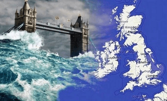 Погружение Англии в океан начинается?