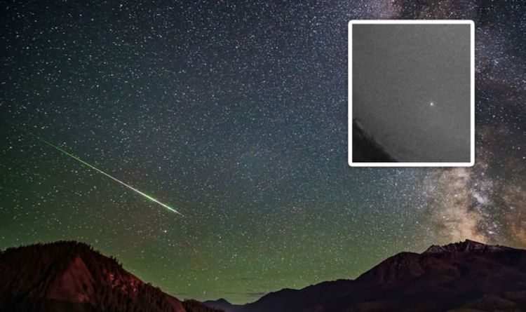 Метеор входит в атмосферу Земли со скоростью 57 000 километров в час