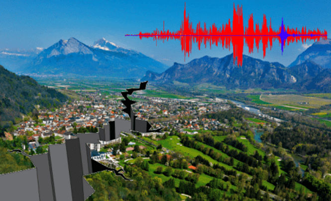 Сенситив предсказывает землетрясение в городе в горной долине.