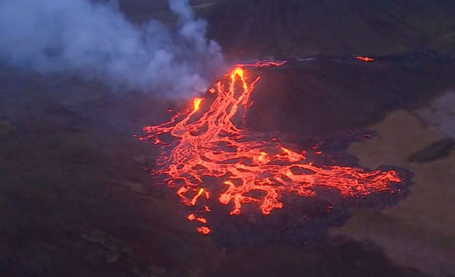 Новые данные извержения вулкана в Исландии
