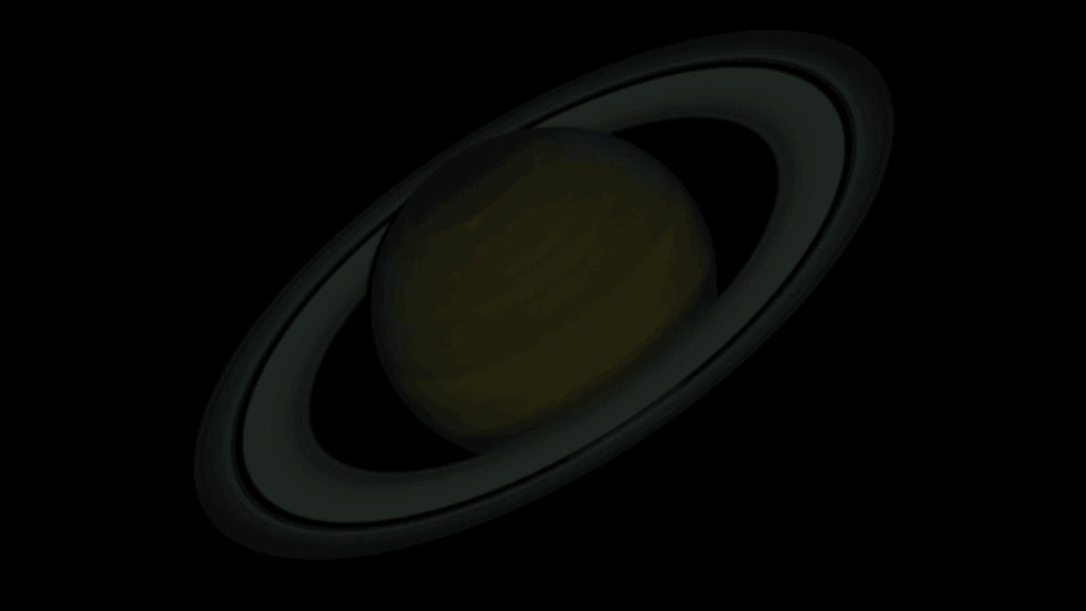 Ученые создали это изображение в формате GIF на основе изображений с телескопа Хаббла, которые показали сезонные изменения на Сатурне. Предоставлено: NASA / ESA / STScI / A. Саймон / Р. Рот