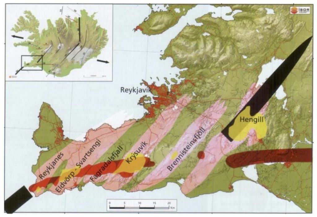 извержения вулканов на полуострове рейкьянес, история извержений вулканов на полуострове рейкьянес