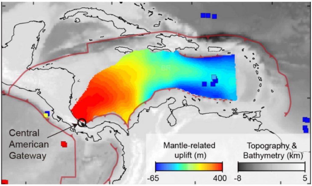 геология карибского бассейна, новости геологии карибского бассейна, слой мягких пород под тектоническими плитами