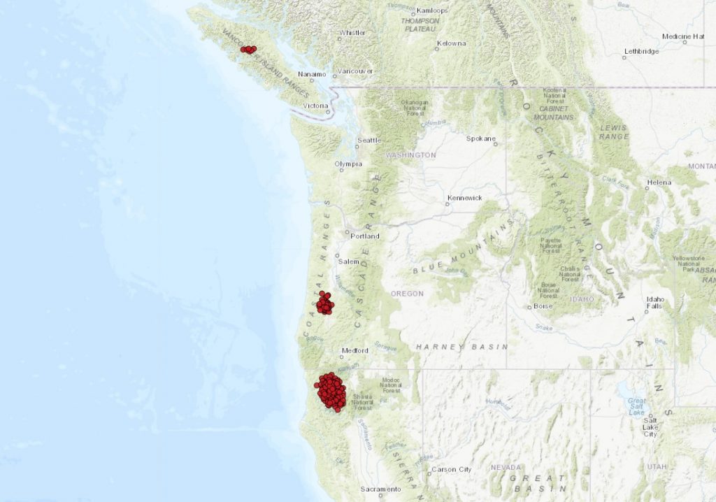 землетрясение на северо-западе тихоокеанского региона, землетрясение с M4.4 и M4.6 эврика, сильное землетрясение в северной калифорнии, землетрясение у побережья калифорнии 2 апреля 2021 г.