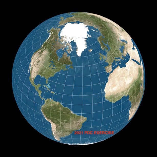 Моделирование предсказывает, что астероид 2021 PDC ударит по Европе, Северной Америке и некоторым частям Африки.