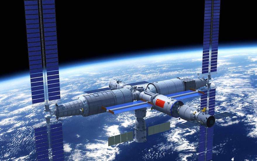 Возможный вид китайской многомодульной космической станции. Предоставлено: UNOOSA / CNSA.