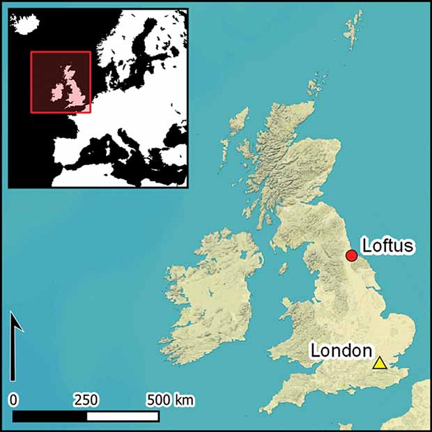 Расположение британской соляной шахты эпохи неолита. Предоставлено: Стивен Дж. Шерлок / Antiquity, 2021 год.