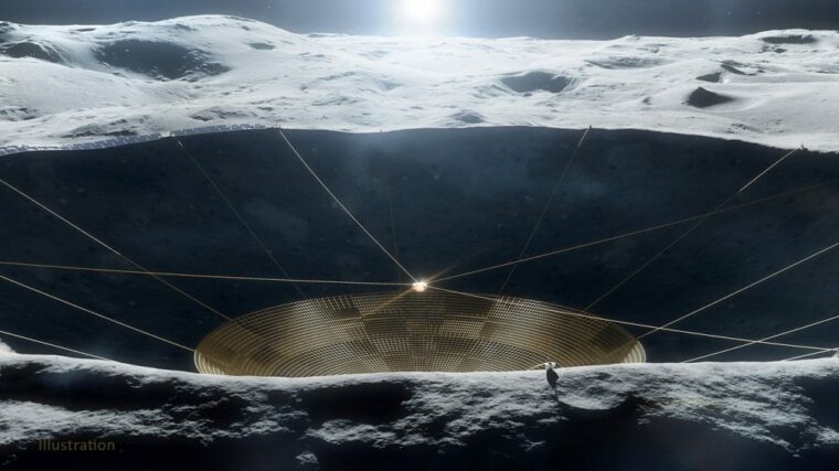 НАСА построит гигантский телескоп на обратной стороне Луны