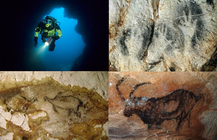 Пещера Коскер и ее великолепные подводные картины каменного века, созданные 27000 лет назад