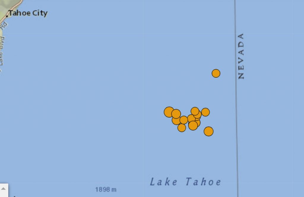 землетрясение озеро тахо 25 апреля 2021