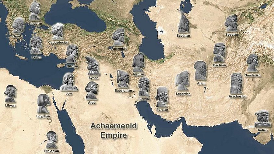 Империя Ахеменидов - карта