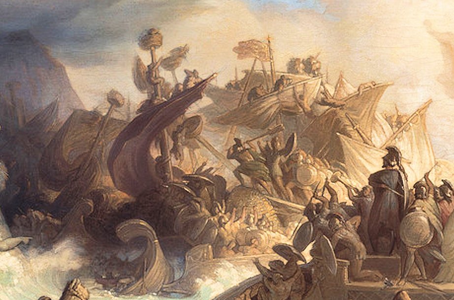Битва при Саламине, Вильгельм фон Каульбах.