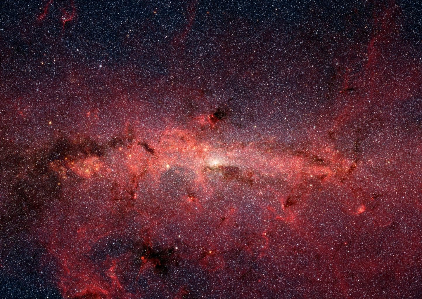 Центр Млечного Пути, телескоп Spitzer. Источники: NASA, JPL-Caltech, Susan Stolovy (SSC / Caltech) и др.