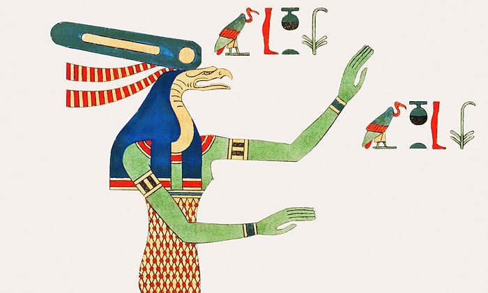 Иллюстрация Wadjet из Пантеона égyptien Леона Жана Жозефа Дюбуа.
