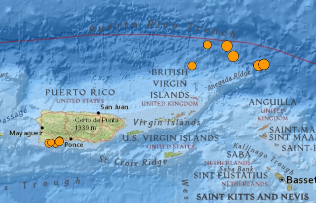 землетрясение пуэрто-рико июнь 2021 карибский бассейн