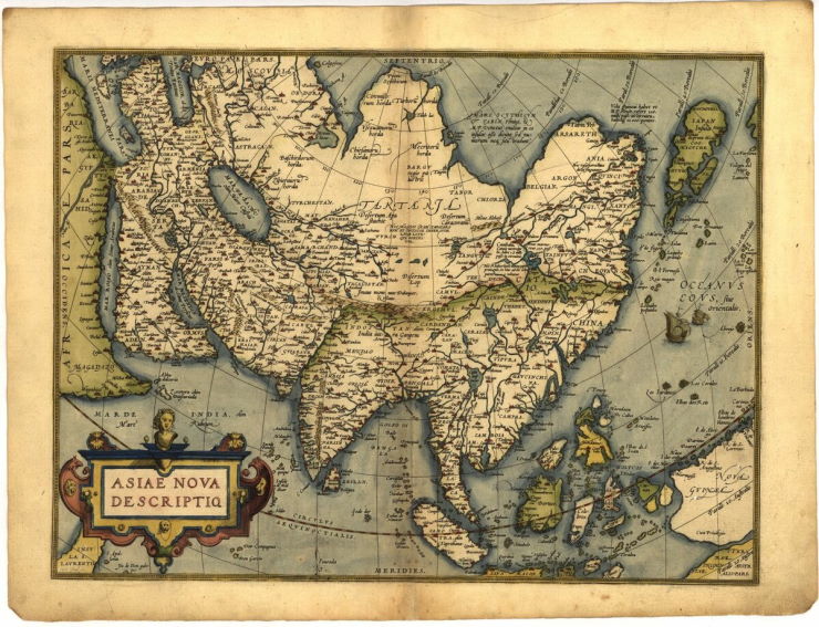 Карты 1570 года.