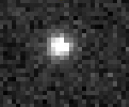 Самый крупный объект Облака Оорта, захваченный астрономами. Да, изображение не такое впечатляющее, но UN271 2014 еще слишком далеко, чтобы его можно было должным образом наблюдать. Предоставлено: Педро Бернардинелли / Исследование DES.