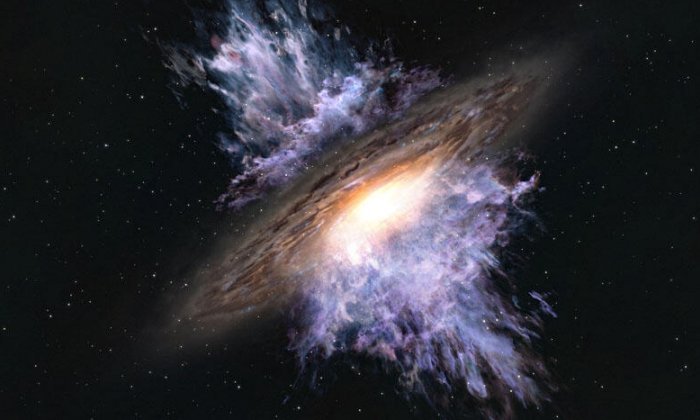Старейший шторм сверхмассивной черной дыры, произошедший 13,1 миллиарда лет назад