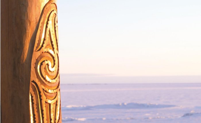  Вид на Те Кайвакатере о те Раки, смотрящий на шельфовый ледник Росса. Предоставлено: краткий обзор путешествий маори в Антарктиду / Журнал Королевского общества Новой Зеландии.