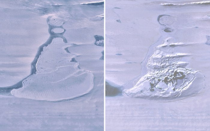 Внезапно исчезло антарктическое озеро