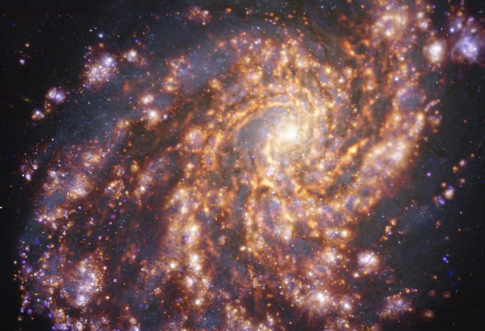 На этом изображении показана спиральная галактика NGC 4254.